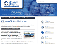 Tablet Screenshot of mcabeemedical.com